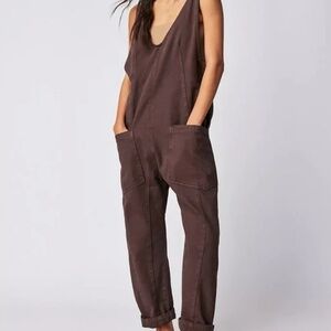 Free people high roller jumpsuit overalls